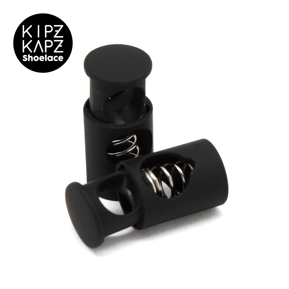 KIPZKAPZ LKR1 Black Shoe lock lace / Lace Lock - Metal Kunci Tali Sepatu Lock Lace Stopper