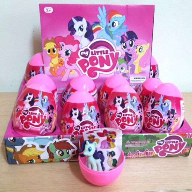 1Pack = Isi 12Telor MAINAN TELOR MISTERI SURPRISE EGG JOY KARAKTER FROZEN TSUM TSUM MY LITTLE PONY P