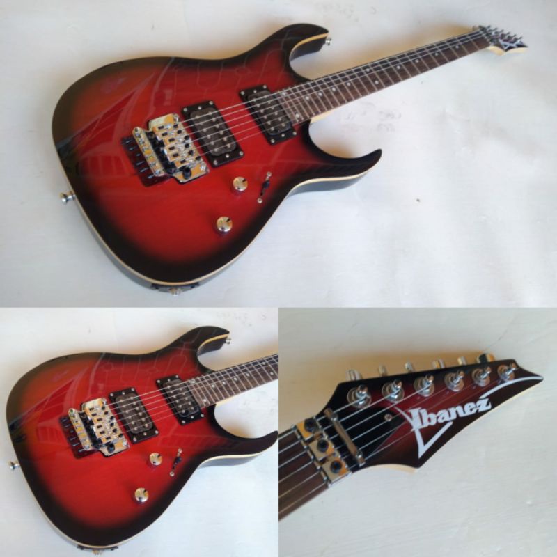 gitar elektrik no akustik ibanez rg330 redflame not original