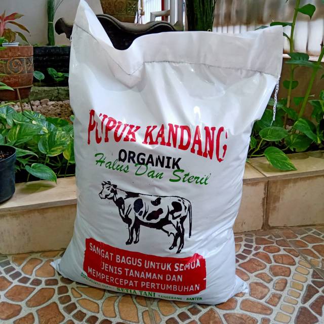 PUPUK KANDANG SAPI ORGANIK HALUS DAN STERIL 17 KILO GRAM