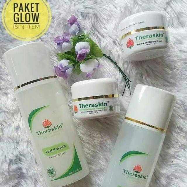 Theraskin Paket Normal Glowing Original Isi 4 Shopee Indonesia