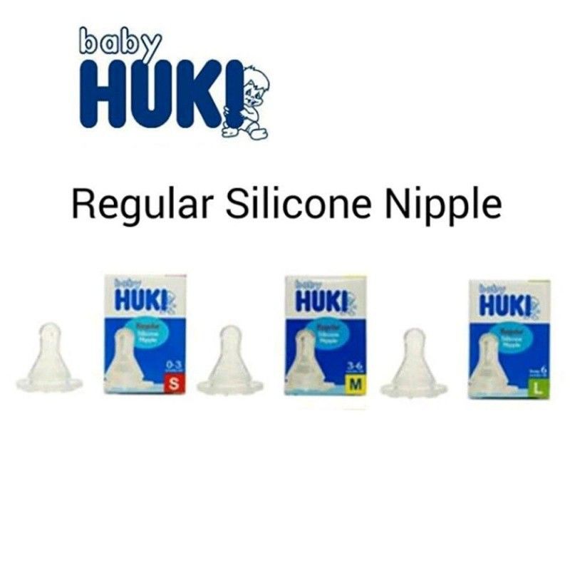 HUKI - NIPPLE REGULAR ( DOT BULAT ) ECER