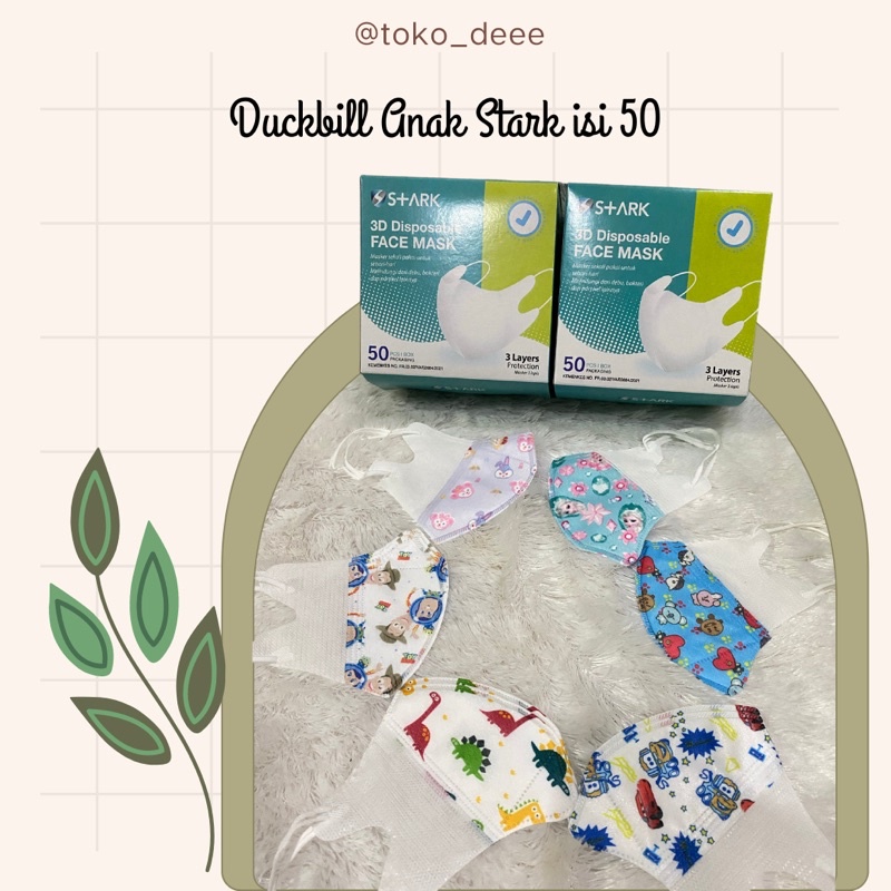 Masker Duckbil Anak Stark | Promo Masker Murah | Face Mask