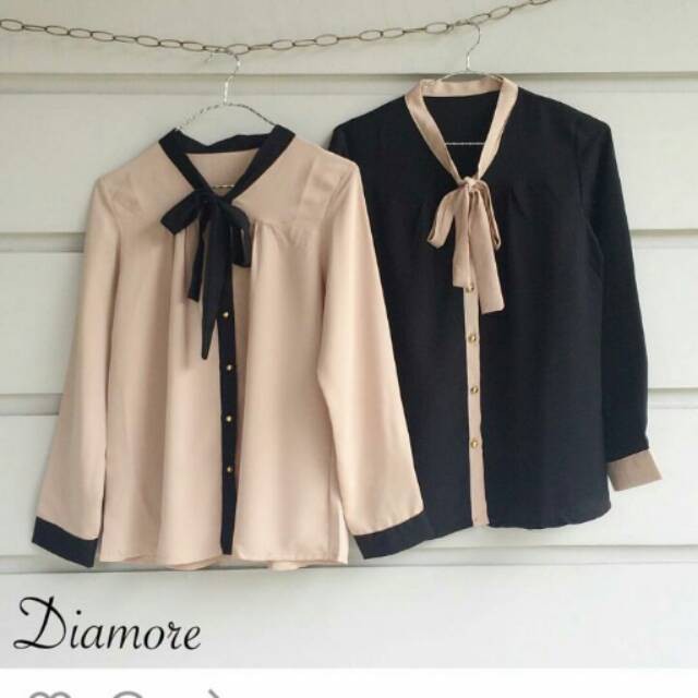 Promo Terbaru NOYA - diamore kemeja fs119 Grosir Tanah Abang