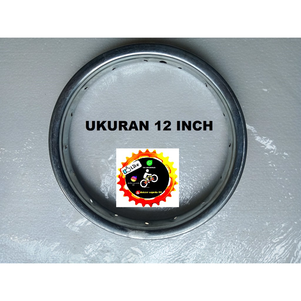 Velg sepeda anak 12 mini bmx depan atau belakang
