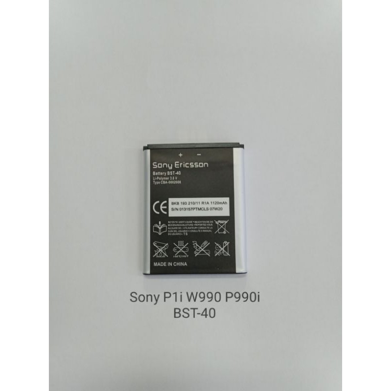 Baterai Sony Xperia P1i W990 P990i BST40 . J132 J132i BST42 Batre Batteray Batrei