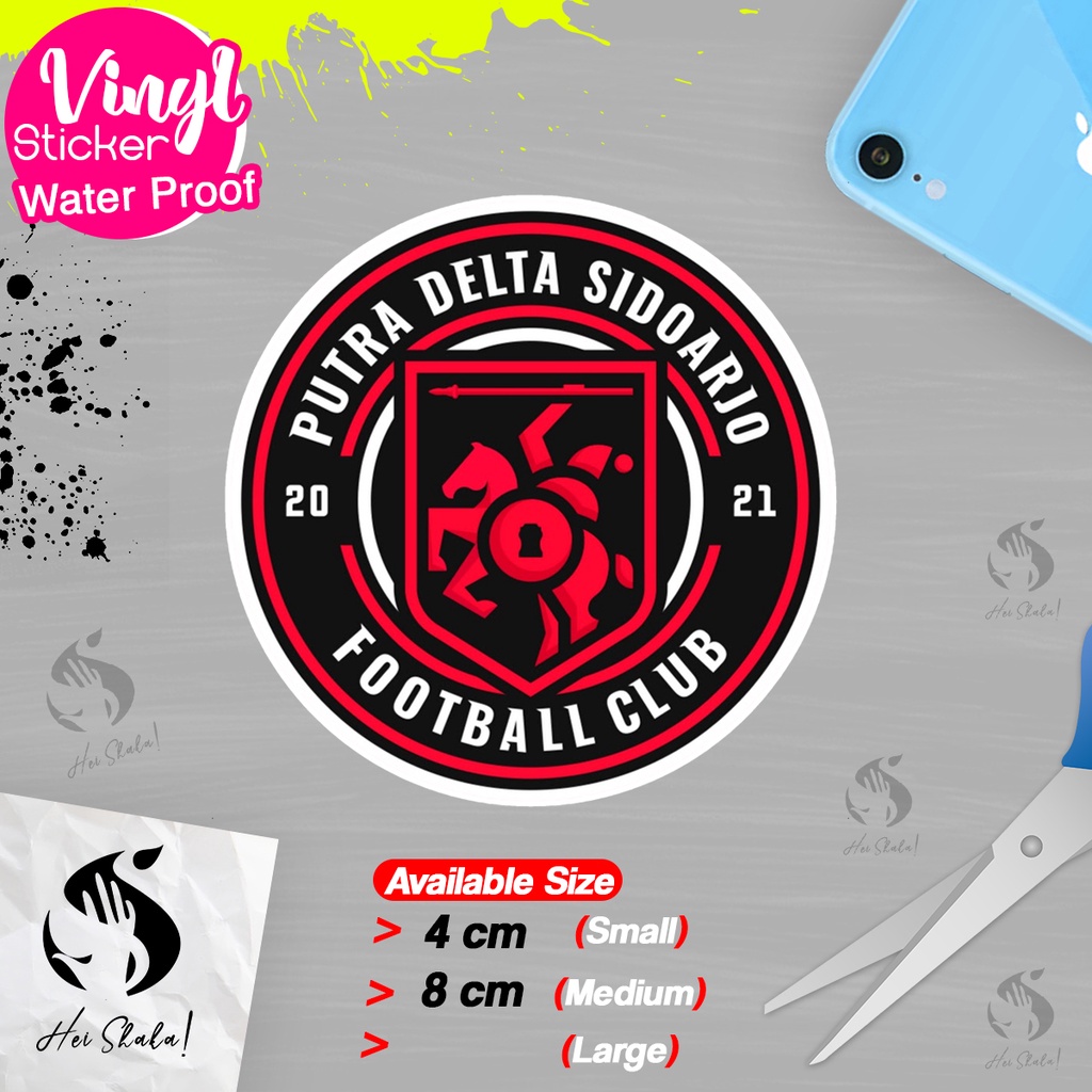 

Stiker Putra Delta Sidoarjo FC Liga Indonesia Sticker Sepak Bola Emblem Logo Anti Air Bahan Vinyl