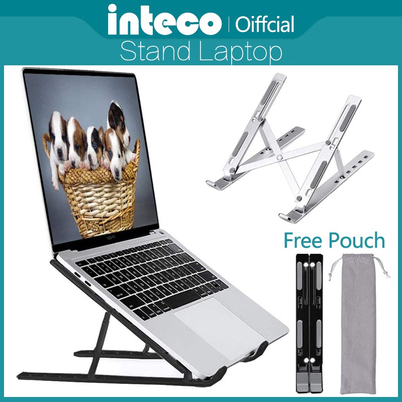 Laptop Stand Holder Portable Dudukan Tablet Aluminium Multifungsi adjustable