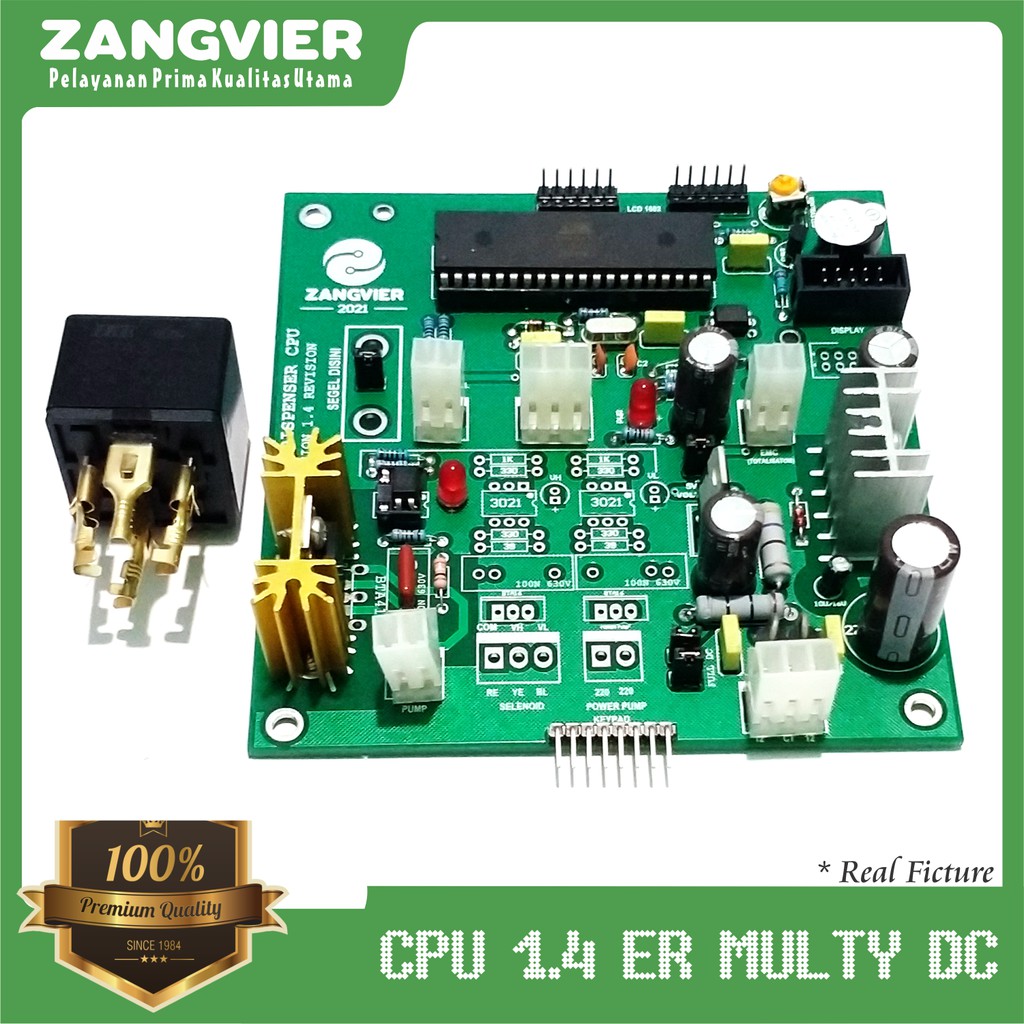 ZANGVIER - CPU PERTAMINI POM MINI  1.4  POMPA DC / ROTAK + RELAY EXTERNAL  + SOKET