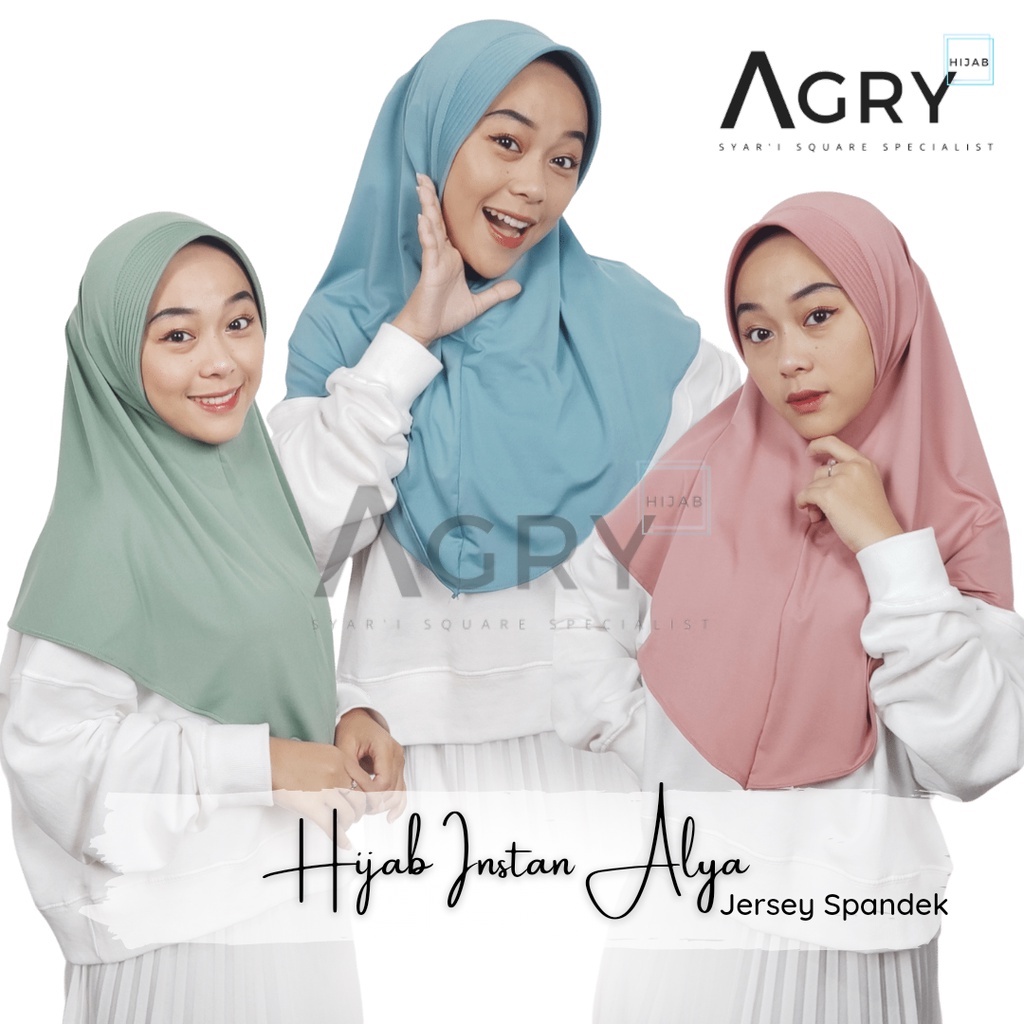 ᴀɢʀʏ Hijab Instan Jersey Alya