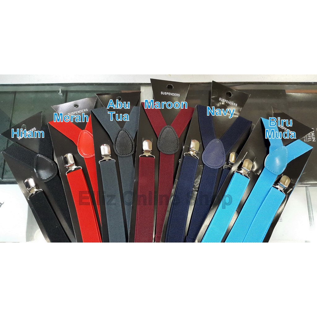 Suspender/Bretel/Tali Jojon 2,5cm size XL - Untuk Remaja dan Dewasa - New Color Series