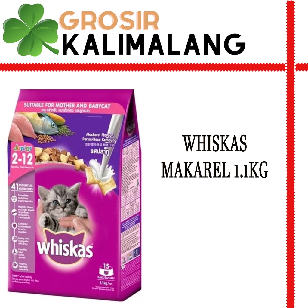 Whiskas Junior Makarel 1.1kg