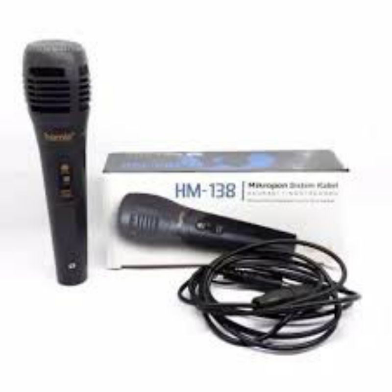 MIC Homic HM-138/MICROPHONE SONY /MIC KARAOKE MUSIK/MIC MASJID/Mic kabel/MIC murah