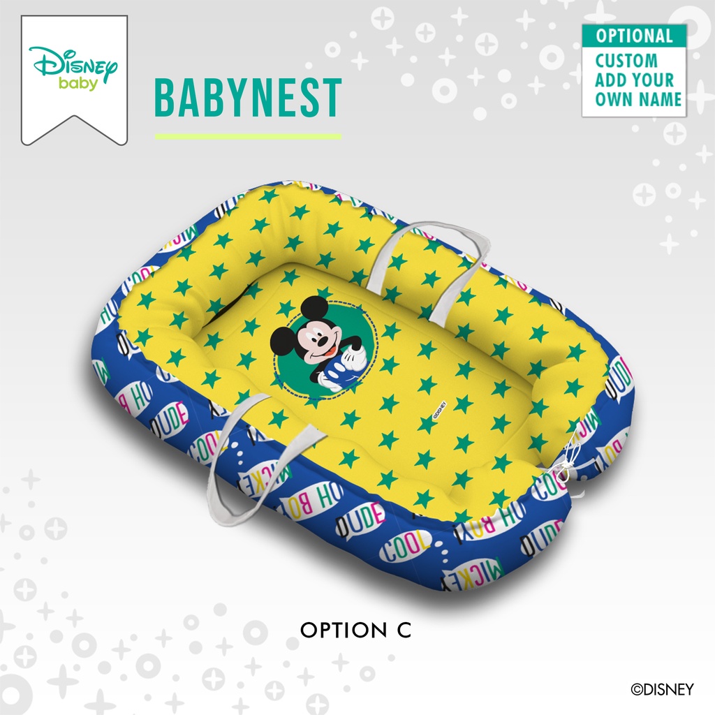 Kasur Bantal Disney Baby Nest Mickey DMF188 Tempat Tidur Bayi Laki Laki Perempuan Termurah Berkualitas