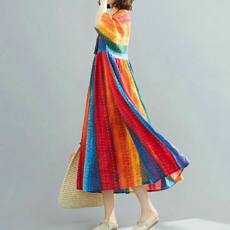 73001 GUAVANIA Big Size Baju Loose Dress pesta kondangan wanita import baju maxi dress gaun pesta ko