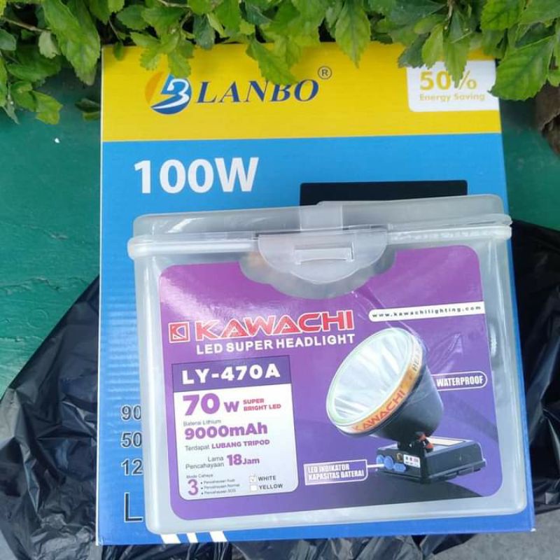 Senter kepala merk KAWACHI 70 Watt