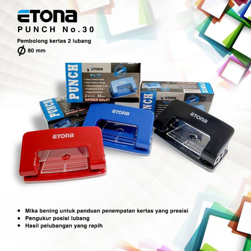 

PEMBOLONG KERTAS / PUNCH berkualitas etona 30 murah