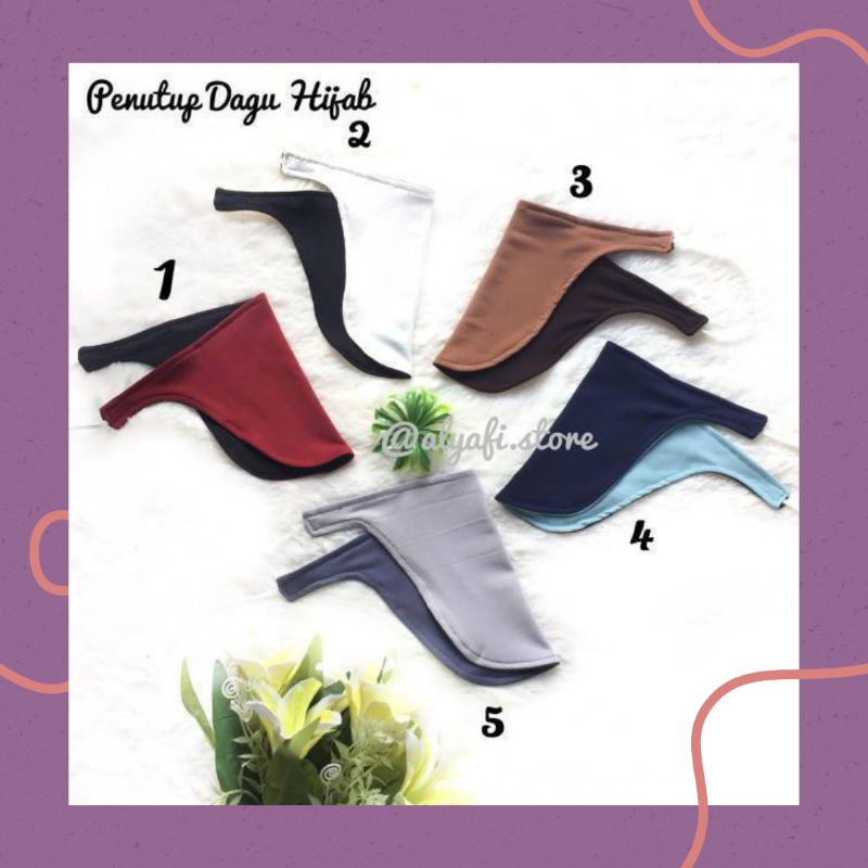 Penutup Dagu Pelapik dagu Hijab 2in1 bolak balik/PENUTUP DAGU/INNER HIJAB BY IZAH OFFICIAL -ZH316
