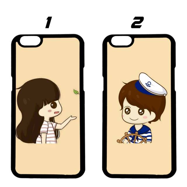Custom case couple nahkoda/VivoY55,OppoA57,XiaomiRedmi5plus,GalaxyJ5prime,Iphone6,LenovoA6000