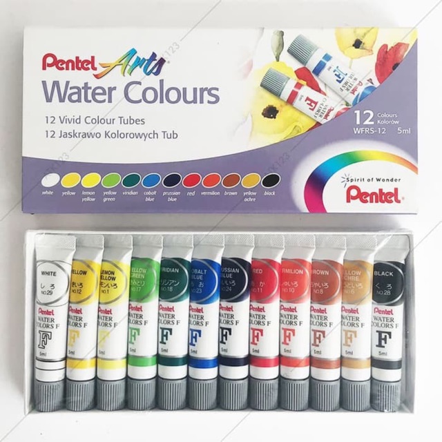 

Cat air pentel 12 warna