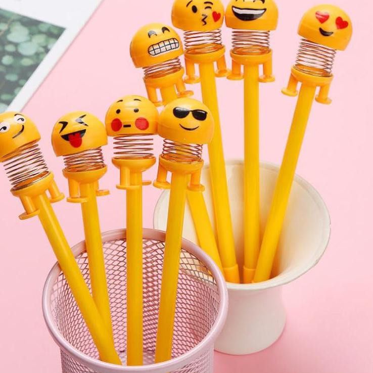 

HOT PROMO** BS QQ158 1 Lusin pulpen gel motif PER emoticon lucu imut / bolpen gel karakter / pulpen