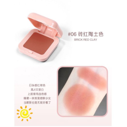 Lameila No.3042 Candy Natural Orange Rouge Blush 6 Color DJ 3042