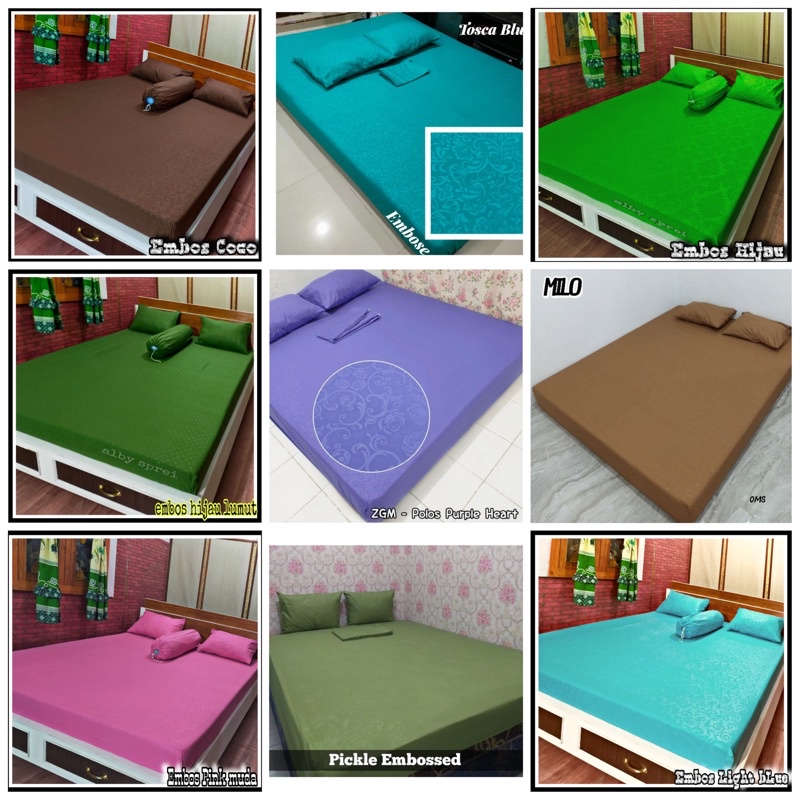 (PROMO) SPREI HOMEMADE 180x200 dan 160 x 200 TERMURAH SPREI polos embos