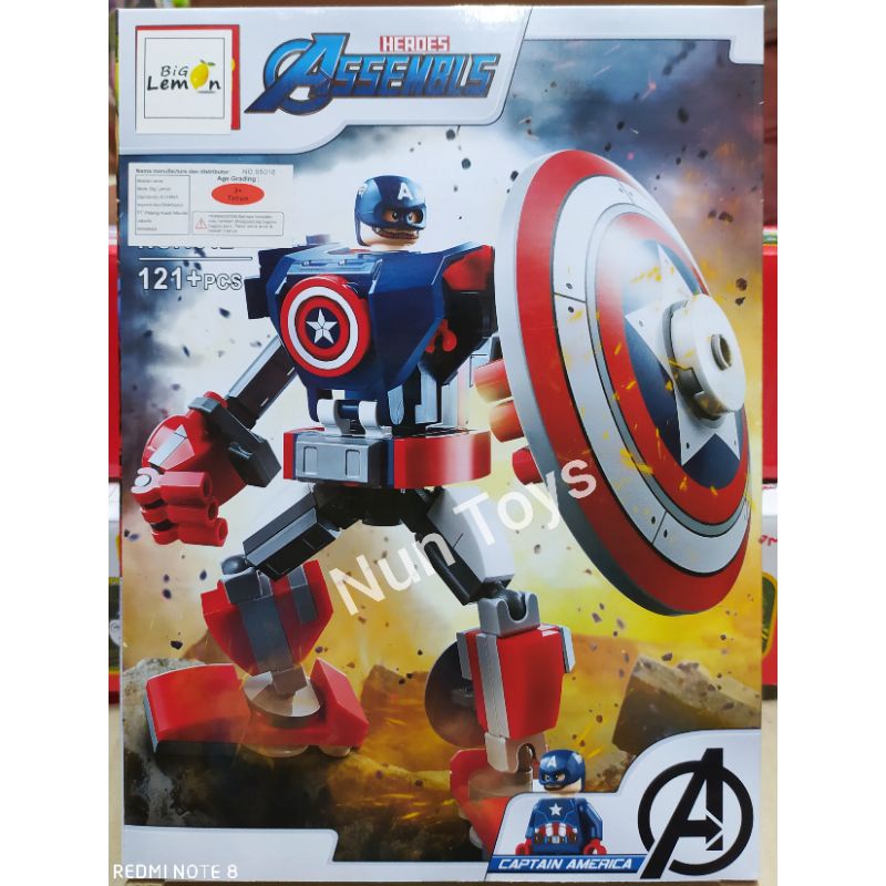 Mainan Lego Heroes Assemble Captain America