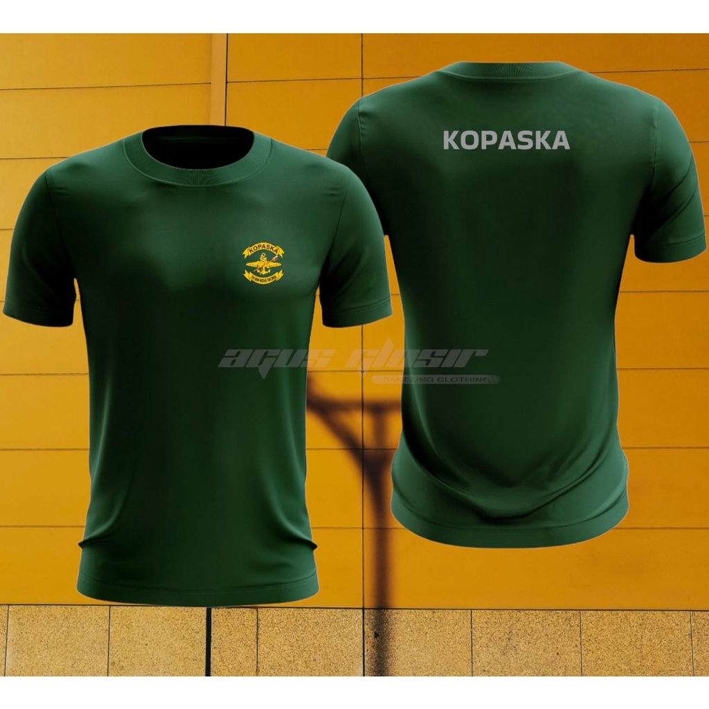 Kaos Jersey KOPASKA Hijau Botol / Kaos Olahraga Jersey KOPASKA/ Kaos Jersey Dryfit KOPASKA Hijau Bot
