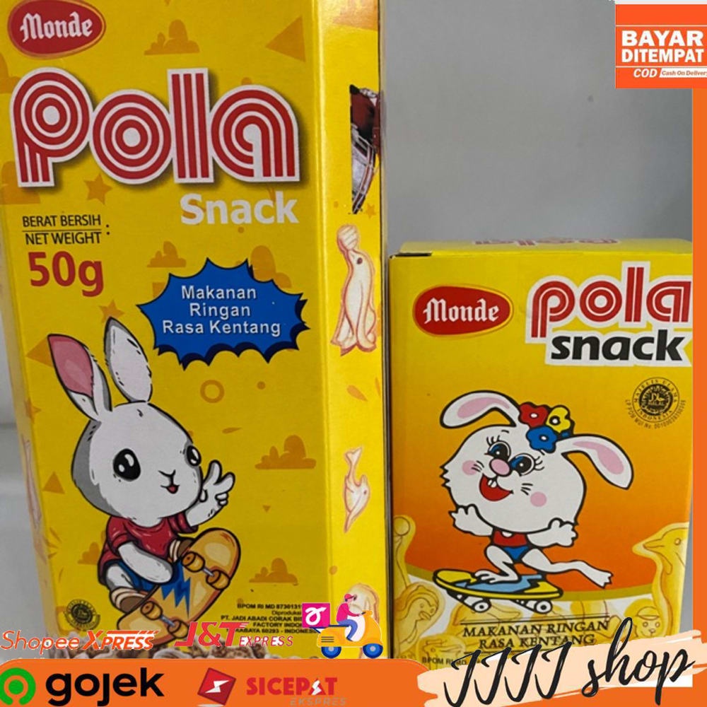 

Monde Pola Snack Cemilan Rasa Original Kentang 25gr