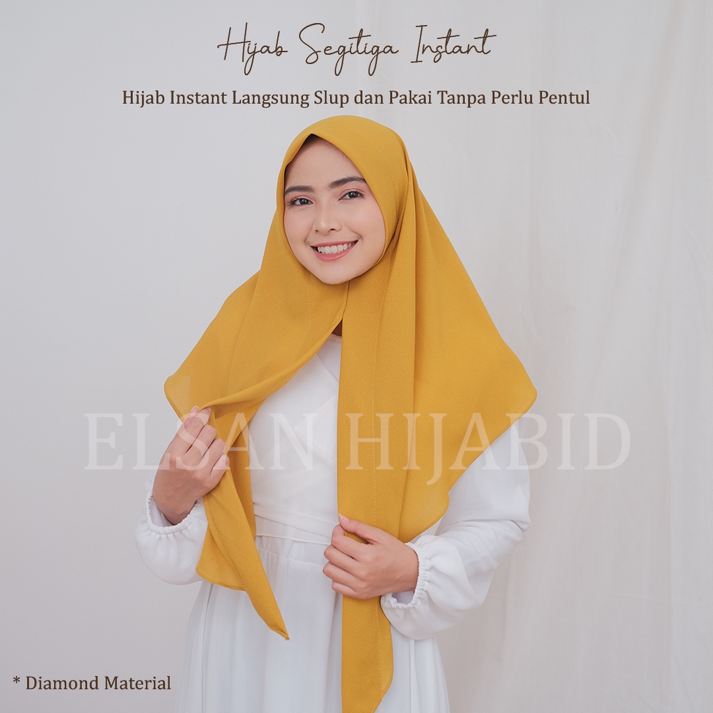 Jilbab Segitiga instan / Real pict sesuai gambar