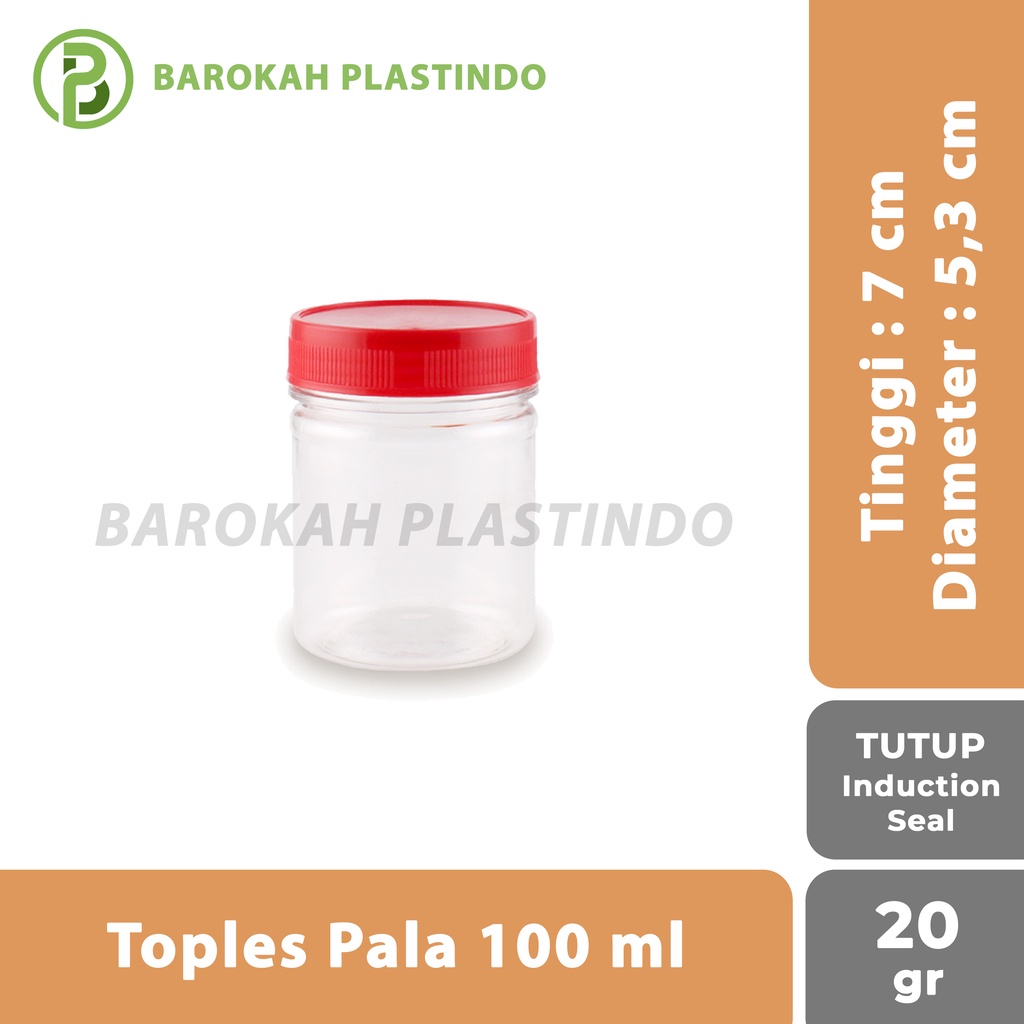 Botol Toples Pala 100 ml / Toples 100 ml / Toples Plastik / Toples Sambal / Toples Bumbu