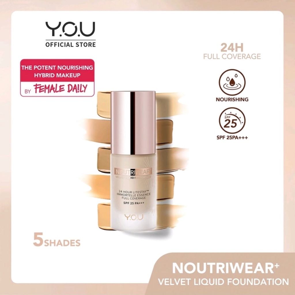 YOU Noutriwear Velvet Liquid Fundation 20 ml