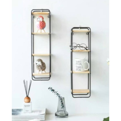 Hiasan rak dinding minimalis besi  susun 50 cm