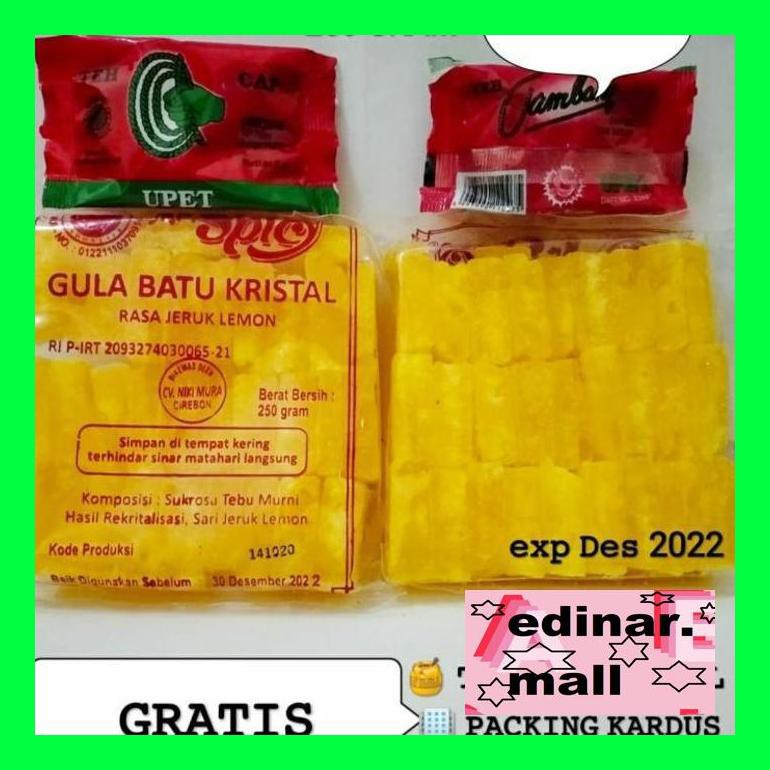 

50Siusbu Gula Batu Kristal Rasa Jeruk Lemon 250Gr Bud050S