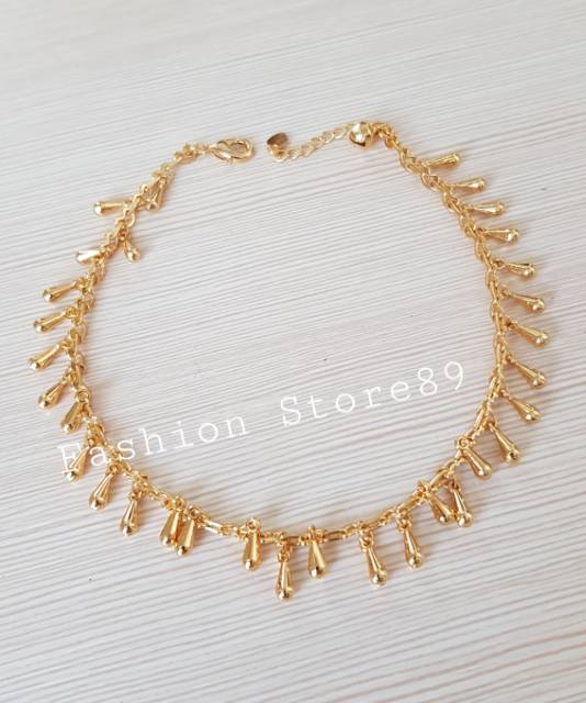 Gelang Kaki jurai fashion import Super imut xuping perhiasan lapis emas 18K