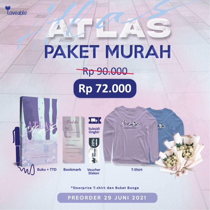 

HOT SALE!!! NOVEL ATLAS PENULIS: NADIA PRATAMA TERMURAH