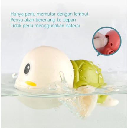 MAINAN MANDI LUCU BENTUK PENYU DAN LUMBA-LUMBA / MAINAN PENYU RENANG / MAINAN MANDI ANAK | FADHILAH SHOP BJB