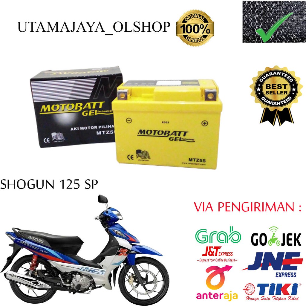 AKI MOTOR MOTOBATT MTZ5S AKI KERING SUZUKI SHOGUN 125 SP ORIGINAL