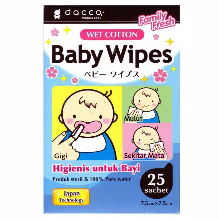 DACCO MAMA BABY WIPES/ TISSUE BAYI / oral cleaner / pure water