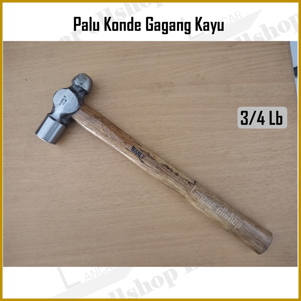 Palu konde gagang kayu 3/4 LB