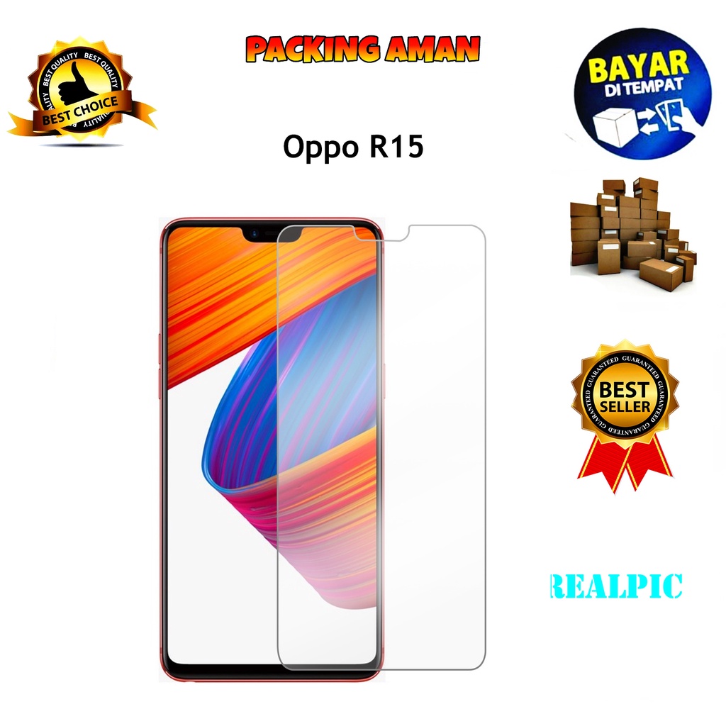 Tempered Glass Oppo R15 2018 Screen Protector Anti Gores