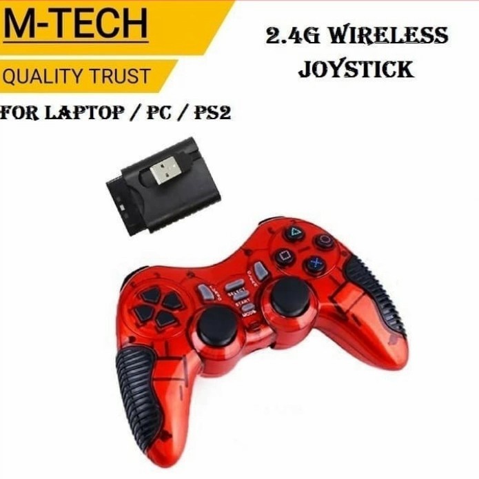 Stik /Joystik / Gamepad Wireless Turbo Buat Pc Ps2 Ps3