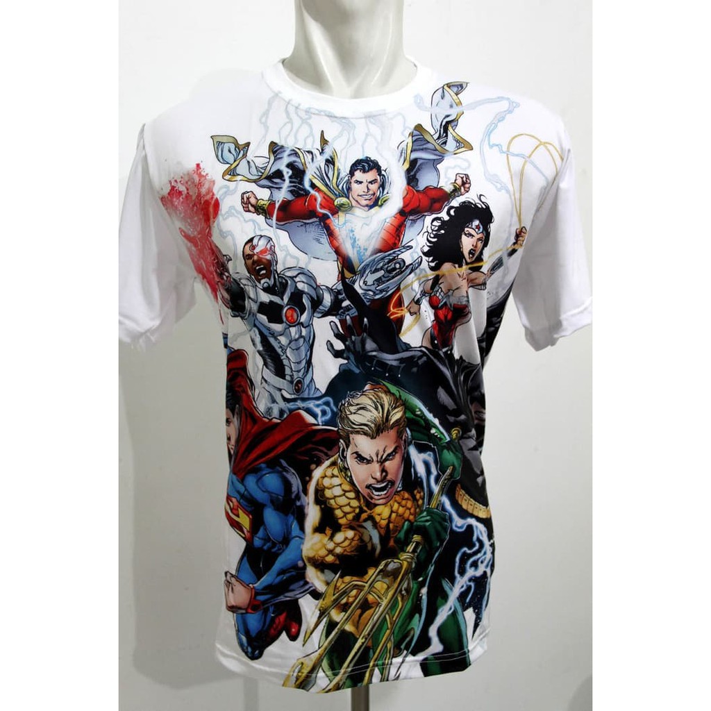 Pakaian kaos gaul  BAJU OLAHRAGA KAOS GYM AQUAMAN JUSTICE LEAGUE FITNESS LARI SHAZAM ash shop
