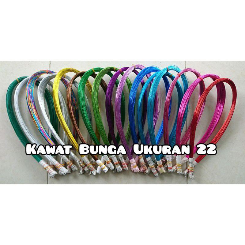 500 gr kawat bunga ukuran 22 kawat Bunga Stoking Kawat Bonsai Kawat Hias Kawat Metalik Kawat Bunga S