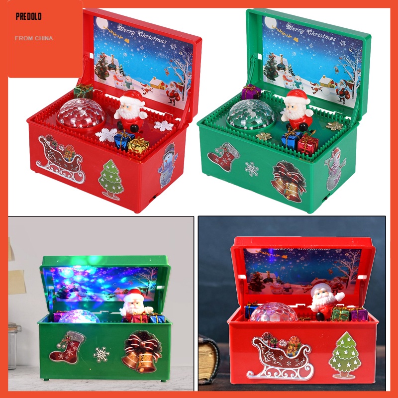 [In Stock] Merry Christmas Music Box Gifts for Children Christmas Gift Home Decoration Desktop Ornaments for