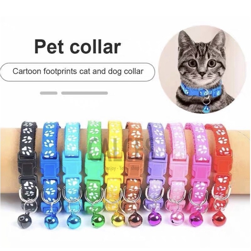 Pawsitive Vibes Kalung Kucing Anjing Murah | Cat Dog Collar | Kalung Lonceng Kucing Anjing