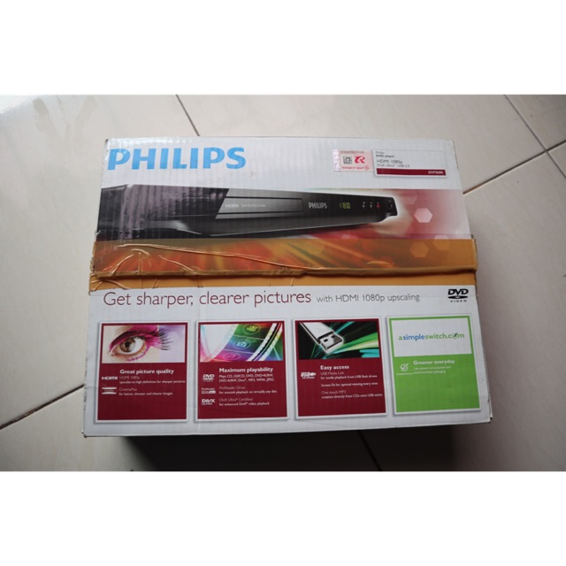 DVD Player PHILIPS DVP 3680 SECOND Jarang dipakai HDMI