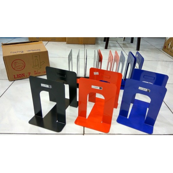 

Best Seller! Penahan Buku Standard Book Lion No: 7 ( 1 set isi 2) atk