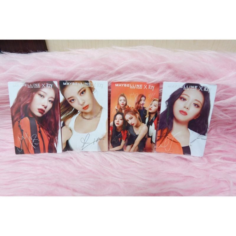 ITZY x Maybelline Press Play Photocard Ryujin Yeji Yuna Lia Chaeryeong